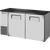 True TBB24-60-2S-Z1-BST-S-1 Solid Swing Door Back Bar 24″ Depth Single Zone Cooler with Black Sub Top and Stainless Exterior