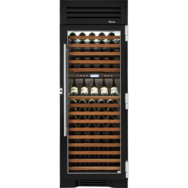 True TC-30DZW-R-SG-C-027-H04K - 30″ Dual Zone Wine Column with Stainless Glass Door