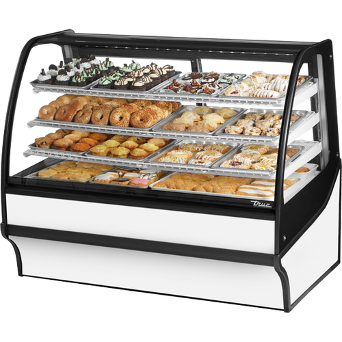 True TDM-DC-59-GE/GE-W-W Curved Glass, Glass End Dry Case