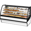 True TDM-DC-77-GE/GE-W-W Curved Glass, Glass End Dry Case