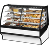 True TDM-DZ-59-GE/GE-W-W Curved Glass, Glass End Dual Zone