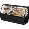 True TDM-DZ-77-GE/GE-B-W Curved Glass, Glass End Dual Zone