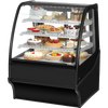True TDM-R-36-GE/GE-B-W Curved Glass, Glass End Refrigerator
