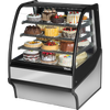 True TDM-R-36-GE/GE-S-S Curved Glass, Glass End Refrigerator
