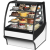 True TDM-R-36-GE/GE-S-W Curved Glass, Glass End Refrigerator