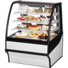 True TDM-R-36-GE/GE-W-W Curved Glass, Glass End Refrigerator