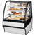 True TDM-R-36-GE/GE-W-W Curved Glass, Glass End Refrigerator