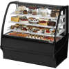 True TDM-R-48-GE/GE-B-W Curved Glass, Glass End Refrigerator