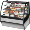 True TDM-R-48-GE/GE-S-S Curved Glass, Glass End Refrigerator