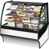 True TDM-R-48-GE/GE-S-W Curved Glass, Glass End Refrigerator