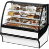 True TDM-R-48-GE/GE-W-W Curved Glass, Glass End Refrigerator