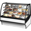 True TDM-R-59-GE/GE-S-W Curved Glass, Glass End Refrigerator
