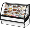True TDM-R-59-GE/GE-W-W Curved Glass, Glass End Refrigerator