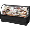 True TDM-R-77-GE/GE-B-W Curved Glass, Glass End Refrigerator