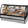 True TDM-R-77-GE/GE-S-S Curved Glass, Glass End Refrigerator