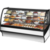 True TDM-R-77-GE/GE-S-W Curved Glass, Glass End Refrigerator