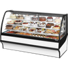 True TDM-R-77-GE/GE-W-W Curved Glass, Glass End Refrigerator