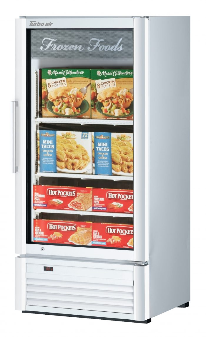 Turbo Air Super Deluxe glass door freezer TGF-10SD-N,one-section