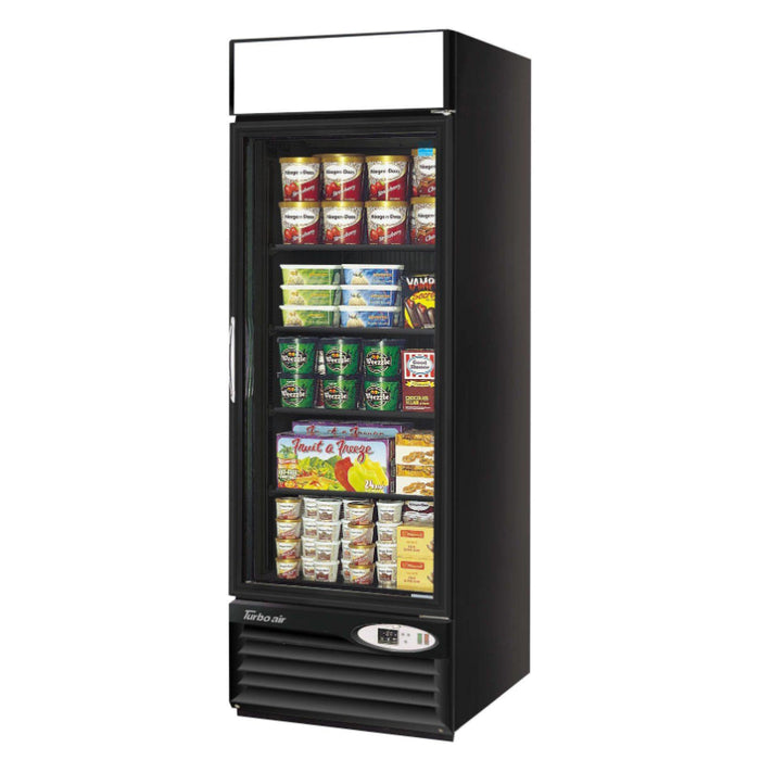 Turbo Air TGF-23FAB-N Glass Door Merchandisers Swing Door Freezer One Section 17.7 cu. ft.