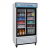 Turbo Air TGM-35R-N 41" Two Section Merchandiser Refrigerator with Glass Door, 29.27 cu. ft.