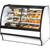 True TGM-DZ-59-SC/SC-W-W Fixed Front Curved Glass, Solid Colored End Dual Zone