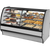 True TGM-DZ-77-SC/SC-S-S Fixed Front Curved Glass, Solid Colored End Dual Zone