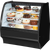 True TGM-R-48-SC/SC-B-W Fixed Front Curved Glass, Solid Colored End Refrigerator