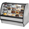 True TGM-R-59-SC/SC-S-S Fixed Front Curved Glass, Solid Colored End Refrigerator