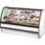 True TGM-R-77-SC/SC-W-W Fixed Front Curved Glass, Solid Colored End Refrigerator