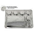 Stainless Steel Square Dosa Mess Tray - L 16" / 7 Compartment