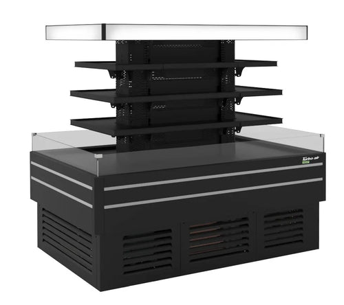 Turbo Air TIOM-24CSCB-N Island Display Self-Serve Refrigerated Merchandiser, 35.01 cu. ft.