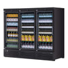 Turbo Air TJMR-85SDW(B)-N Super Deluxe Bottom Mount Reach in Refrigerator with Glass Door 97 cu. ft.