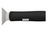 Stainless steel solid Turner with Offset, Black Polypropylene Handle by Winco