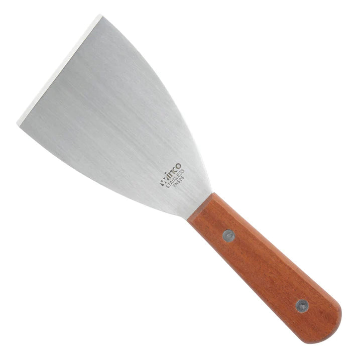 Winco TN526 - Scraper, Wooden Handle, 4-1/2" x 3-1/8" Blade (Price/Piece)