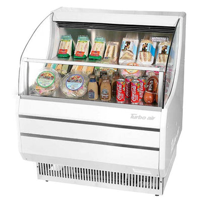 Turbo Air TOM-30SW(B)-N Horizontal Open Display Merchandiser , 4.7 cu. ft.