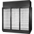 True TRM3M-YN-BLK-WHT-1BLKLLL-4 True Retail Merchandiser • 3-Door • Medium Temp – In Line Left Panel/Finished Right Panel – Black Exterior – White Interior – Aluminum Frame Black Doors • All Left Door Hinge – 4000K LED Lighting