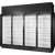 True TRM4L-NN-BLK-WHT-1BLKLLLL-4 True Retail Merchandiser • 4-Door • Low Temp – Finished Left Panel/Finished Right Panel – Black Exterior – White Interior – Aluminum Frame Black Doors • All Left Door Hinge – 4000K LED Lighting