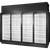 True TRM4L-NY-BLK-WHT-1BLKLLLL-4 True Retail Merchandiser • 4-Door • Low Temp – Finished Left Panel/In Line Right Panel – Black Exterior – White Interior – Aluminum Frame Black Doors • All Left Door Hinge – 4000K LED Lighting