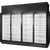 True TRM4M-NN-BLK-WHT-1BLKLLLL-4 True Retail Merchandiser • 4-Door • Medium Temp – Finished Left Panel/Finished Right Panel – Black Exterior – White Interior – Aluminum Frame Black Doors • All Left Door Hinge – 4000K LED Lighting