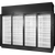 True TRM4M-NY-BLK-WHT-1BLKLLLL-4 True Retail Merchandiser • 4-Door • Medium Temp – Finished Left Panel/In Line Right Panel – Black Exterior – White Interior – Aluminum Frame Black Doors • All Left Door Hinge – 4000K LED Lighting