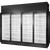 True TRM4M-YN-BLK-WHT-1BLKLLLL-4 True Retail Merchandiser • 4-Door • Medium Temp – In Line Left Panel/Finished Right Panel – Black Exterior – White Interior – Aluminum Frame Black Doors • All Left Door Hinge – 4000K LED Lighting