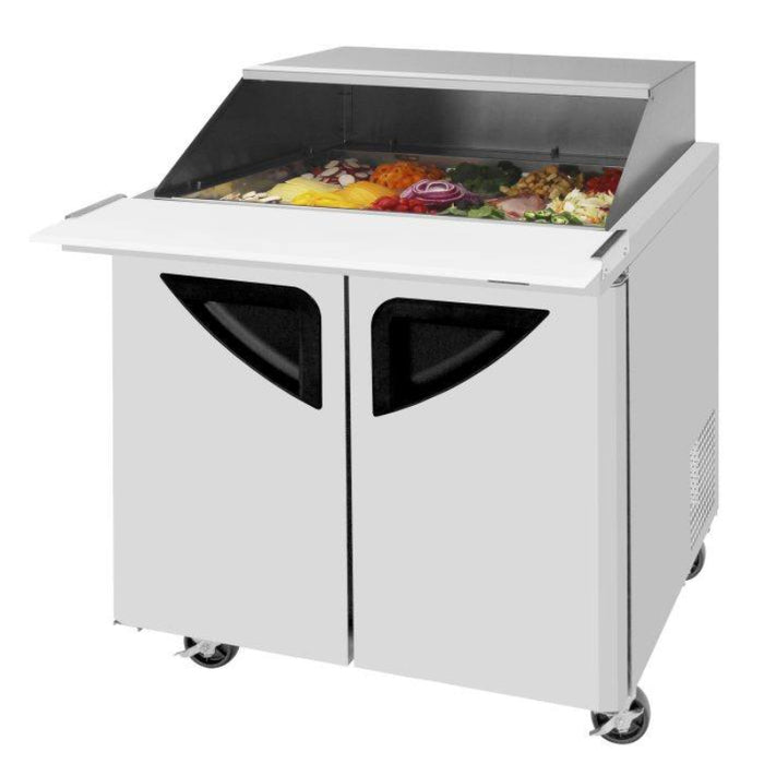 Turbo Air TST-36SD-15-N-SL Super Deluxe sandwich/salad unit with Two Sections 9 cu. ft