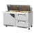 Turbo Air TST-60SD-24-D2R(L)-FB-N Super Deluxe Sandwich/Salad Mega Top Unit with Two Sections 14.8 cu. ft