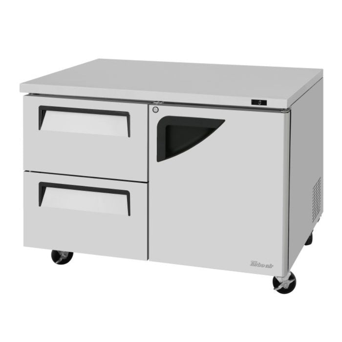 Turbo Air TUF-48SD-D2R-N Super Deluxe Series Undercounter Freezer Two Section, 12.2 cu. ft.