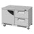 Turbo Air TUR-48SD-D2R(L)-FB-N Super Deluxe Series Undercounter Refrigerator Two Section, 11.1 cu. ft.