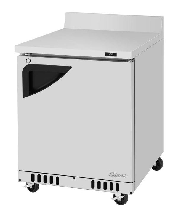 Turbo Air Super Deluxe Worktop Refrigerator TWR-28SD-FB-N,Front Breathing airflow, one-section