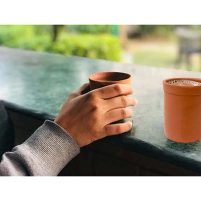 All Natural Clay Kullad Tea-glass Design 10oz.  (Price Per Dz)