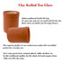 All Natural Clay Kullad Tea-glass Design 10oz.  (Price Per Dz)