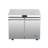 Undercounter commercial freezer with casters and electronic temperature control