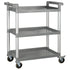 UC-Series 3-Tier Utility Carts with Brakes by Winco